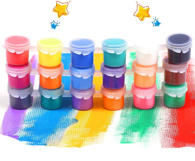 PENTA ANGEL Empty Paint Strips Penta Angel 3ml/0.1oz Paint Cup Pots Mini Clear Plastic Painting Storage Containers with Lids for Mixing Pigment Classrooms Schools Paintings Art Festivals, 10 Strips 60 Pots - Image 3